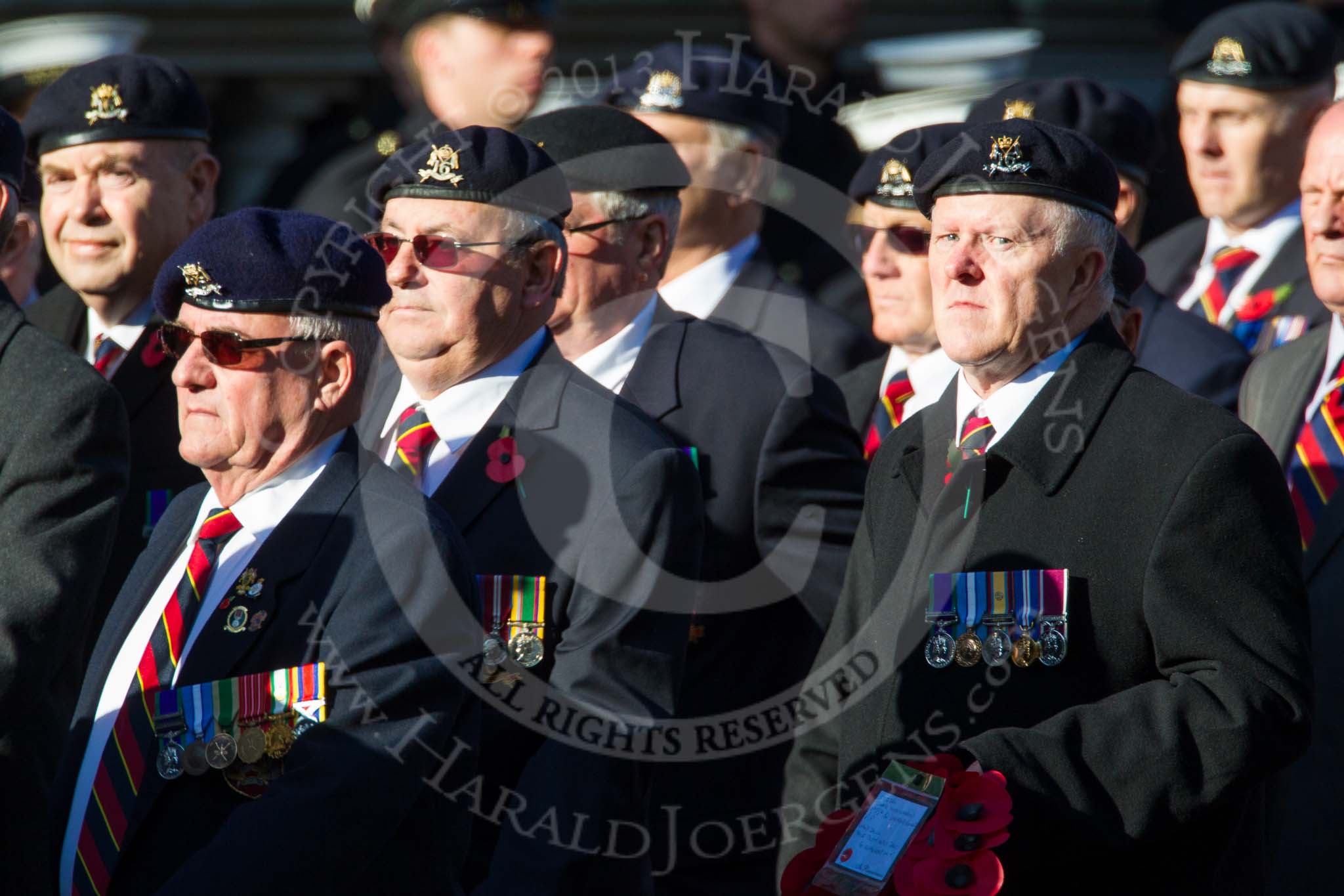 Remembrance Sunday at the Cenotaph in London 2014: Group B30 - 16/5th Queen's Royal Lancers.
Press stand opposite the Foreign Office building, Whitehall, London SW1,
London,
Greater London,
United Kingdom,
on 09 November 2014 at 12:13, image #1888
