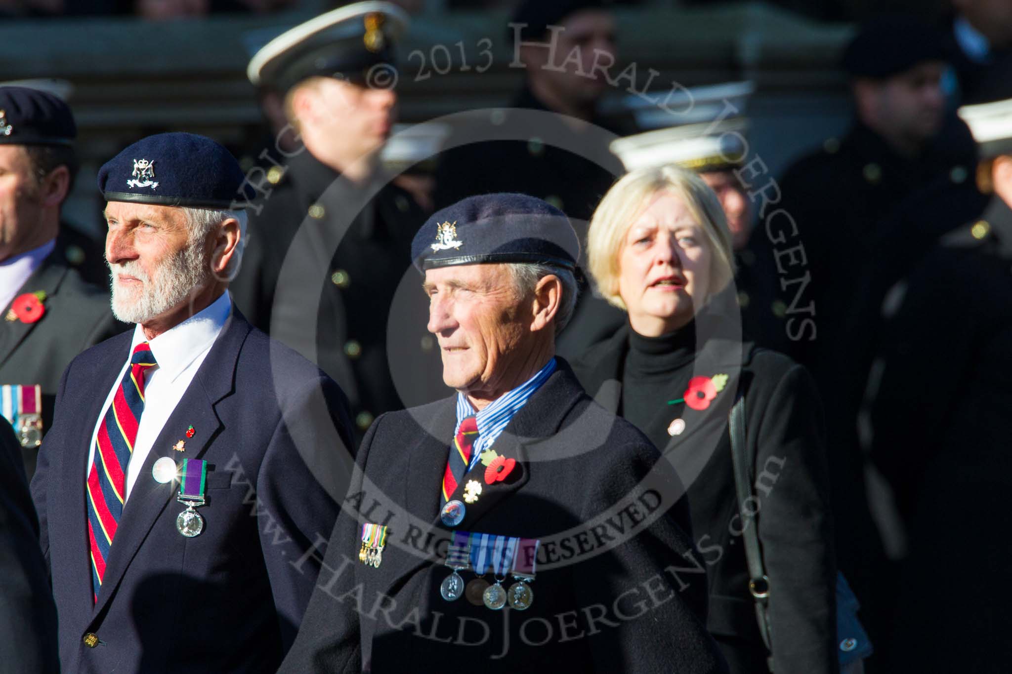Remembrance Sunday at the Cenotaph in London 2014: Group B30 - 16/5th Queen's Royal Lancers.
Press stand opposite the Foreign Office building, Whitehall, London SW1,
London,
Greater London,
United Kingdom,
on 09 November 2014 at 12:13, image #1908