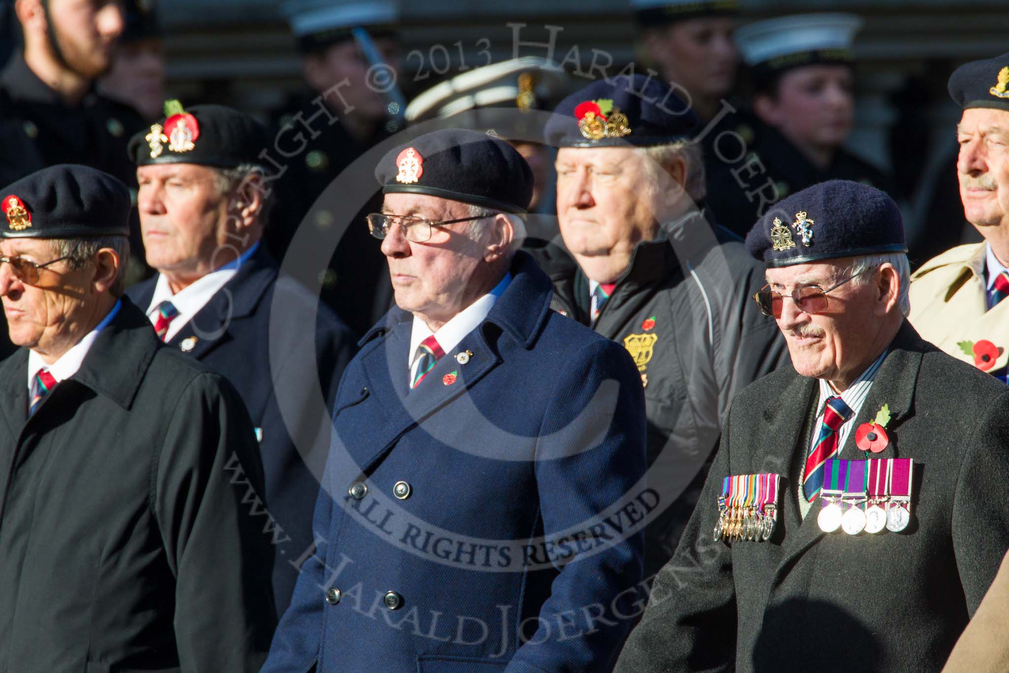 Remembrance Sunday at the Cenotaph in London 2014: Group B35 - Beachley Old Boys Association.
Press stand opposite the Foreign Office building, Whitehall, London SW1,
London,
Greater London,
United Kingdom,
on 09 November 2014 at 12:14, image #1928