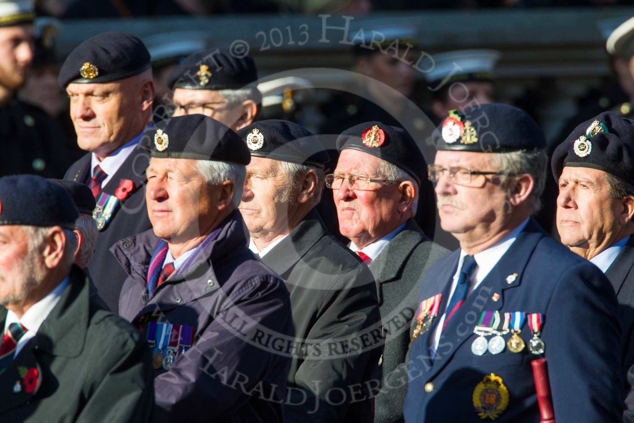 Remembrance Sunday at the Cenotaph in London 2014: Group B35 - Beachley Old Boys Association.
Press stand opposite the Foreign Office building, Whitehall, London SW1,
London,
Greater London,
United Kingdom,
on 09 November 2014 at 12:14, image #1932