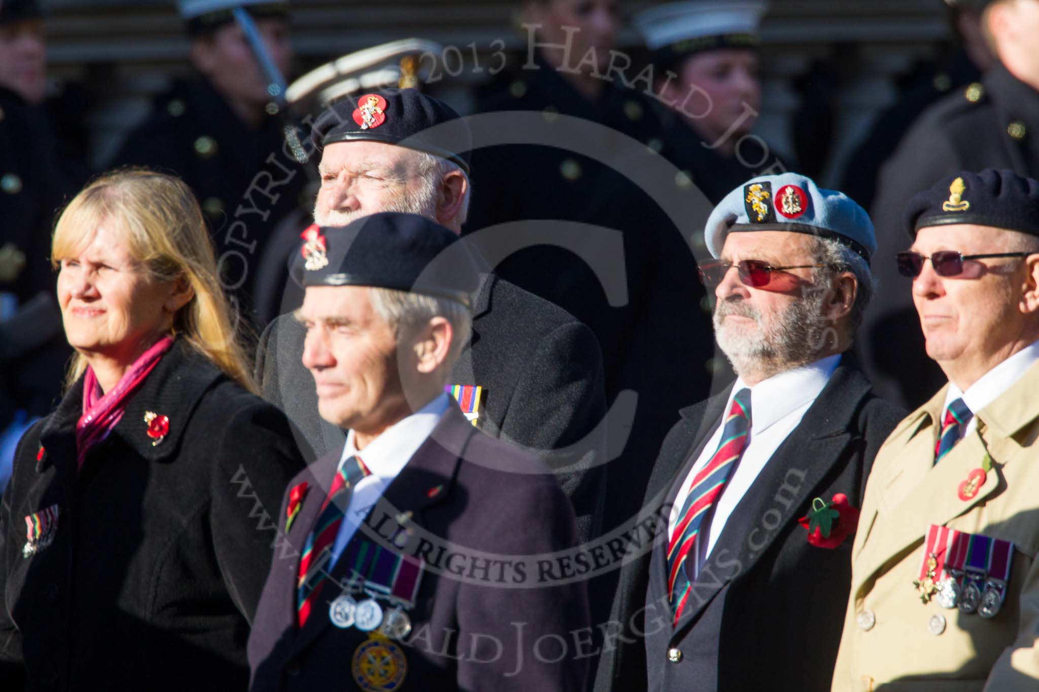 Remembrance Sunday at the Cenotaph in London 2014: Group B35 - Beachley Old Boys Association.
Press stand opposite the Foreign Office building, Whitehall, London SW1,
London,
Greater London,
United Kingdom,
on 09 November 2014 at 12:14, image #1938