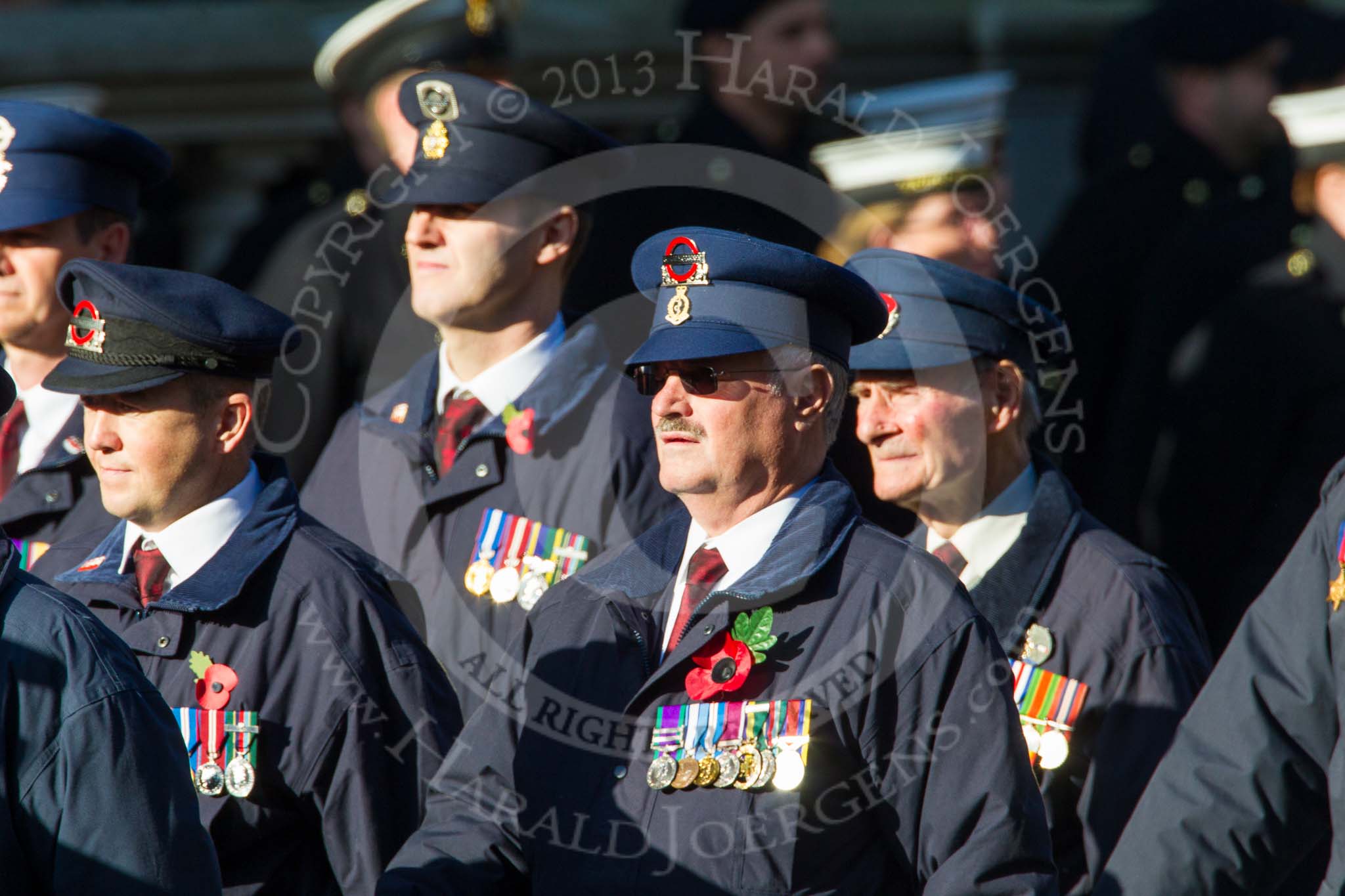 Remembrance Sunday at the Cenotaph in London 2014: Group M1 - Transport For London.
Press stand opposite the Foreign Office building, Whitehall, London SW1,
London,
Greater London,
United Kingdom,
on 09 November 2014 at 12:15, image #1970