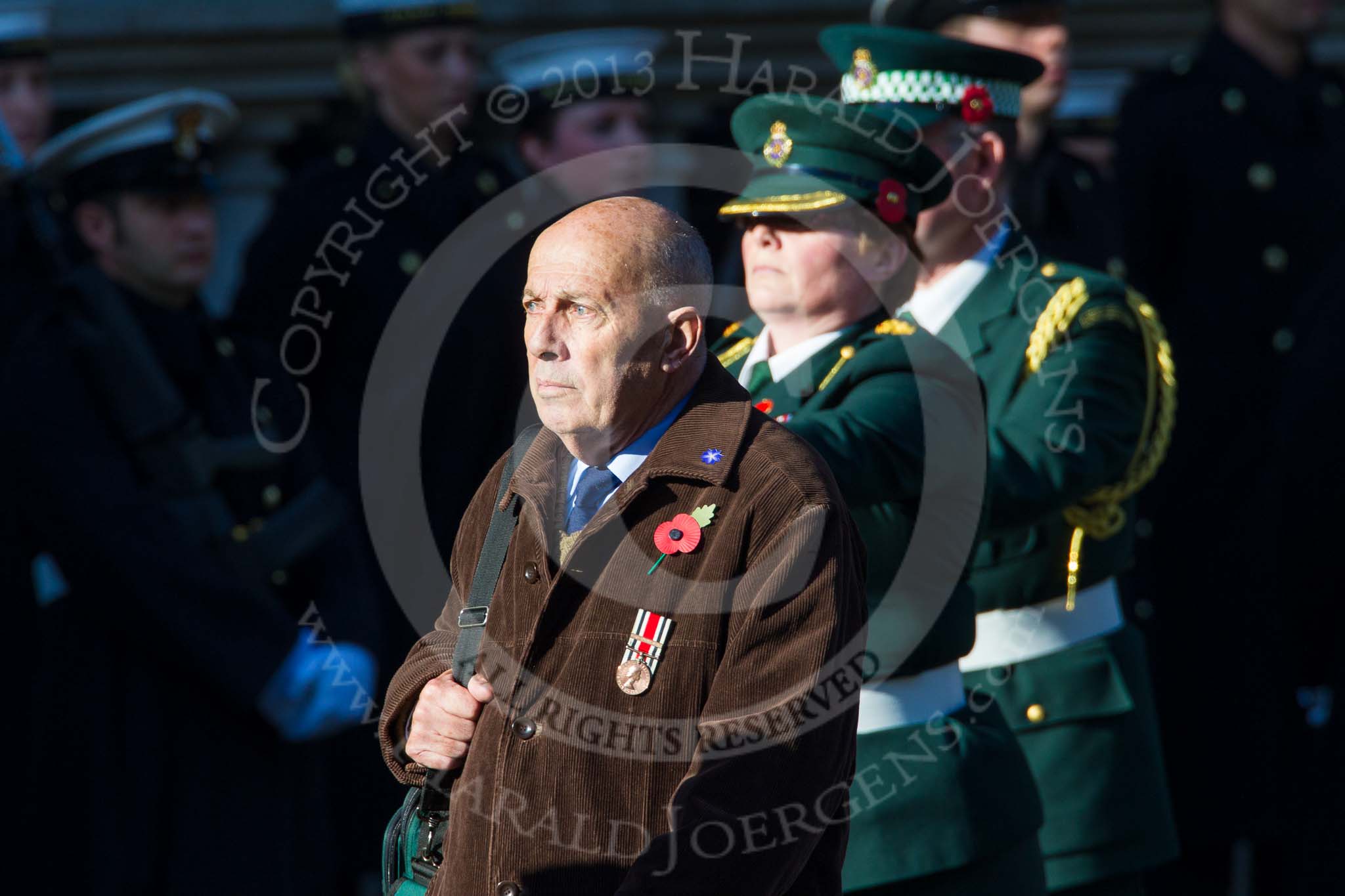 Remembrance Sunday at the Cenotaph in London 2014: Group M12 - Metropolitan Special Constabulary.
Press stand opposite the Foreign Office building, Whitehall, London SW1,
London,
Greater London,
United Kingdom,
on 09 November 2014 at 12:16, image #2068