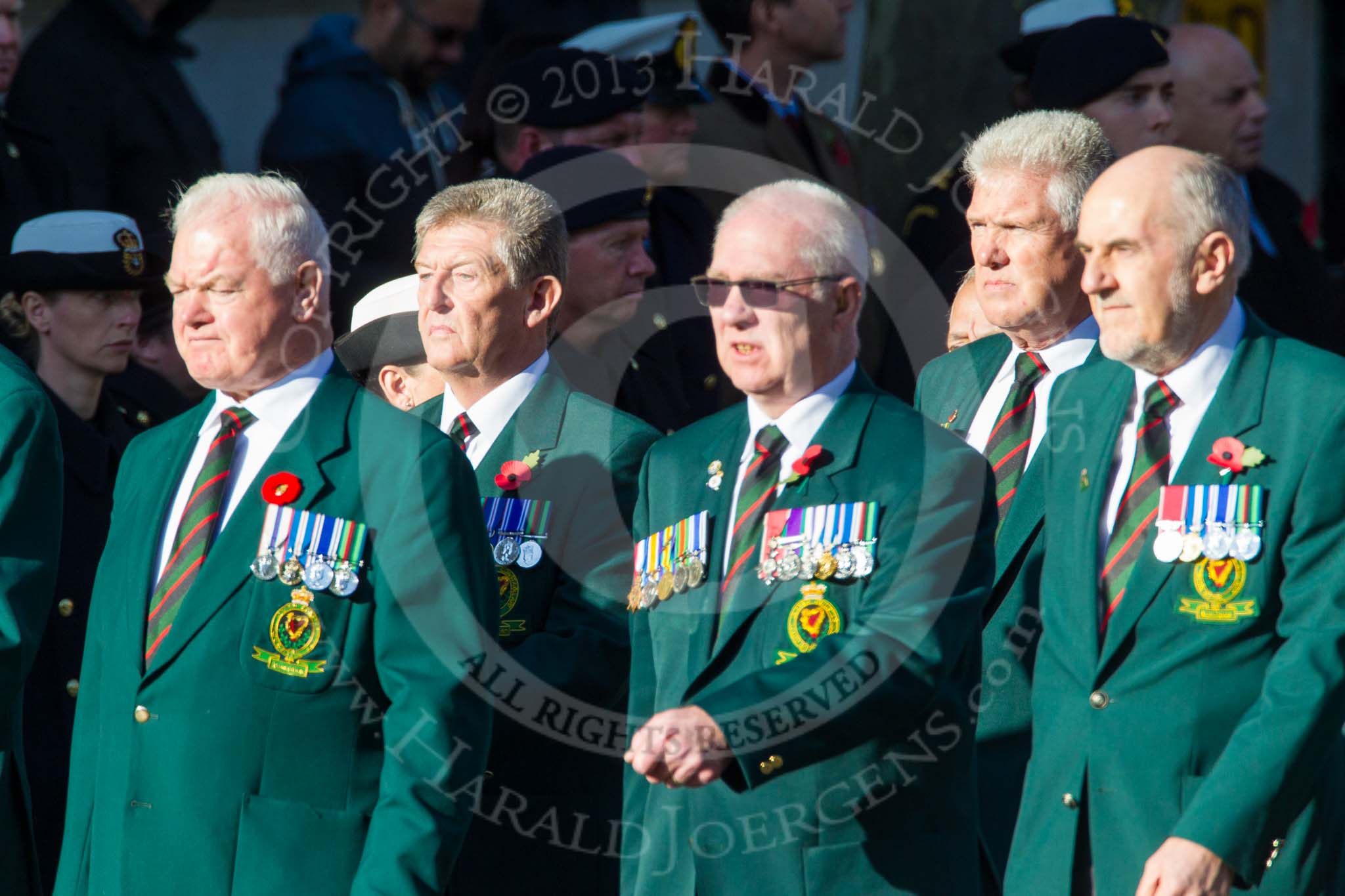 Remembrance Sunday at the Cenotaph in London 2014: Group M19 - Royal Ulster Constabulary (GC) Association.
Press stand opposite the Foreign Office building, Whitehall, London SW1,
London,
Greater London,
United Kingdom,
on 09 November 2014 at 12:17, image #2112