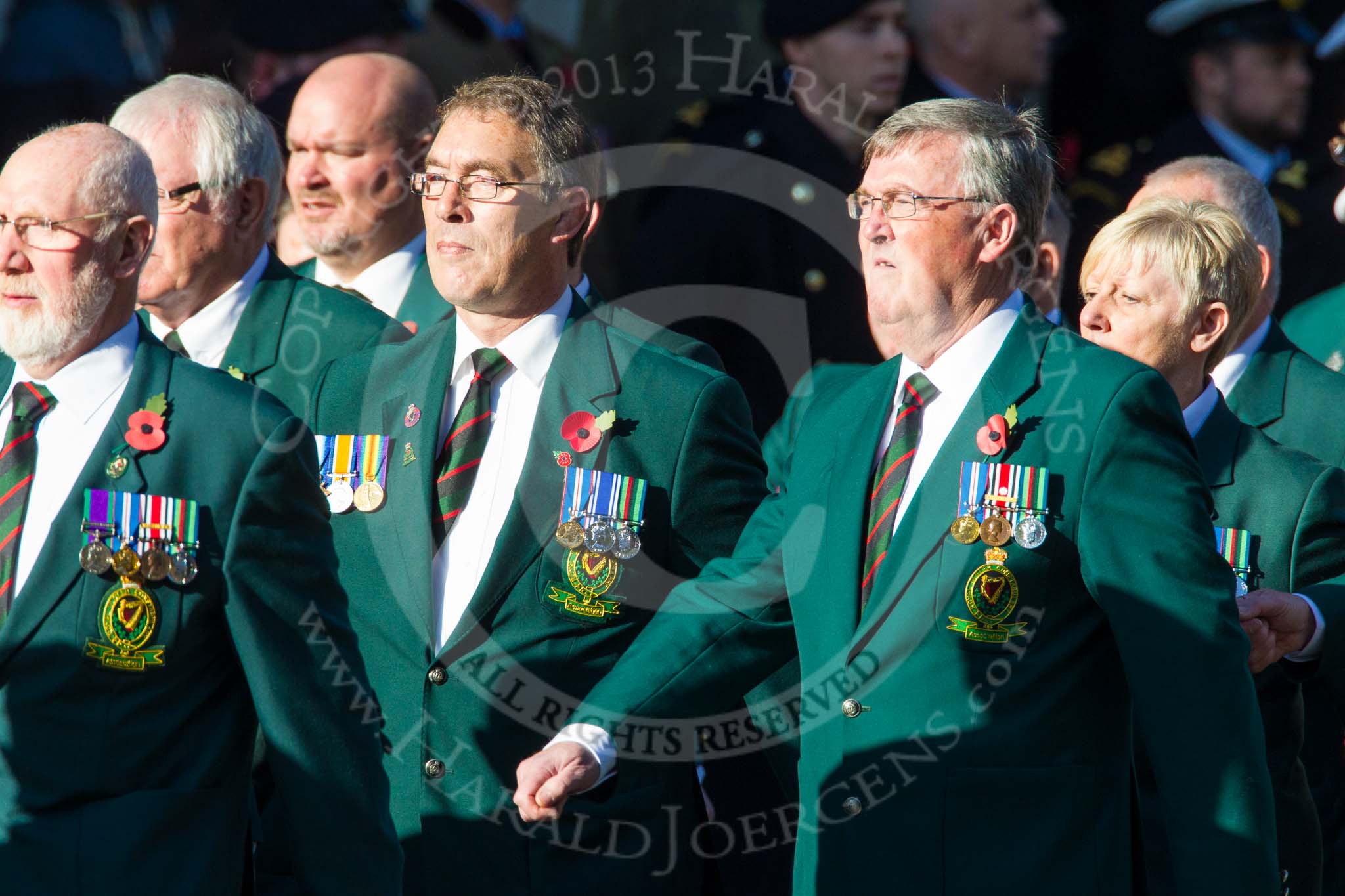 Remembrance Sunday at the Cenotaph in London 2014: Group M19 - Royal Ulster Constabulary (GC) Association.
Press stand opposite the Foreign Office building, Whitehall, London SW1,
London,
Greater London,
United Kingdom,
on 09 November 2014 at 12:17, image #2119