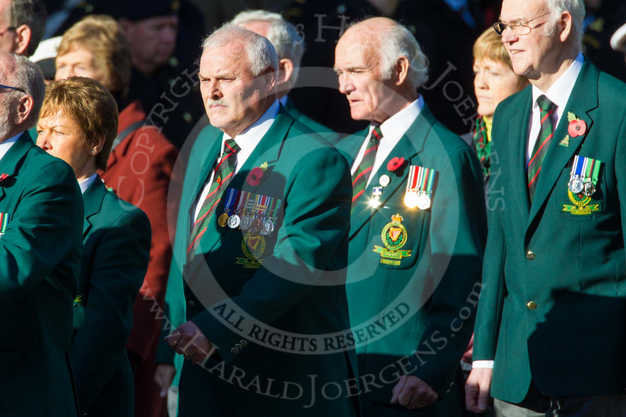 Remembrance Sunday at the Cenotaph in London 2014: Group M19 - Royal Ulster Constabulary (GC) Association.
Press stand opposite the Foreign Office building, Whitehall, London SW1,
London,
Greater London,
United Kingdom,
on 09 November 2014 at 12:17, image #2123