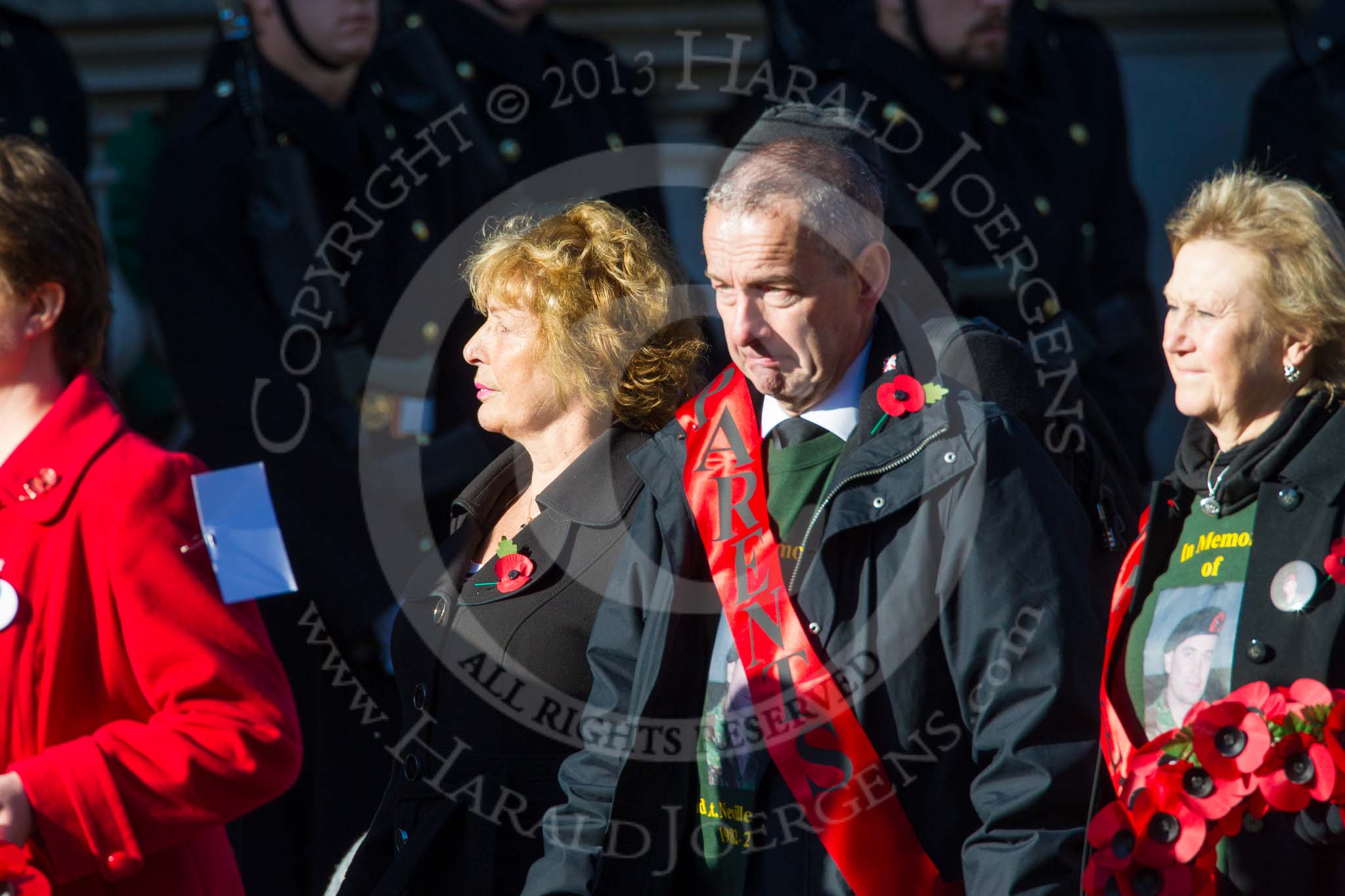 Remembrance Sunday at the Cenotaph in London 2014: Group M22 - Daniel's Trust.
Press stand opposite the Foreign Office building, Whitehall, London SW1,
London,
Greater London,
United Kingdom,
on 09 November 2014 at 12:17, image #2141