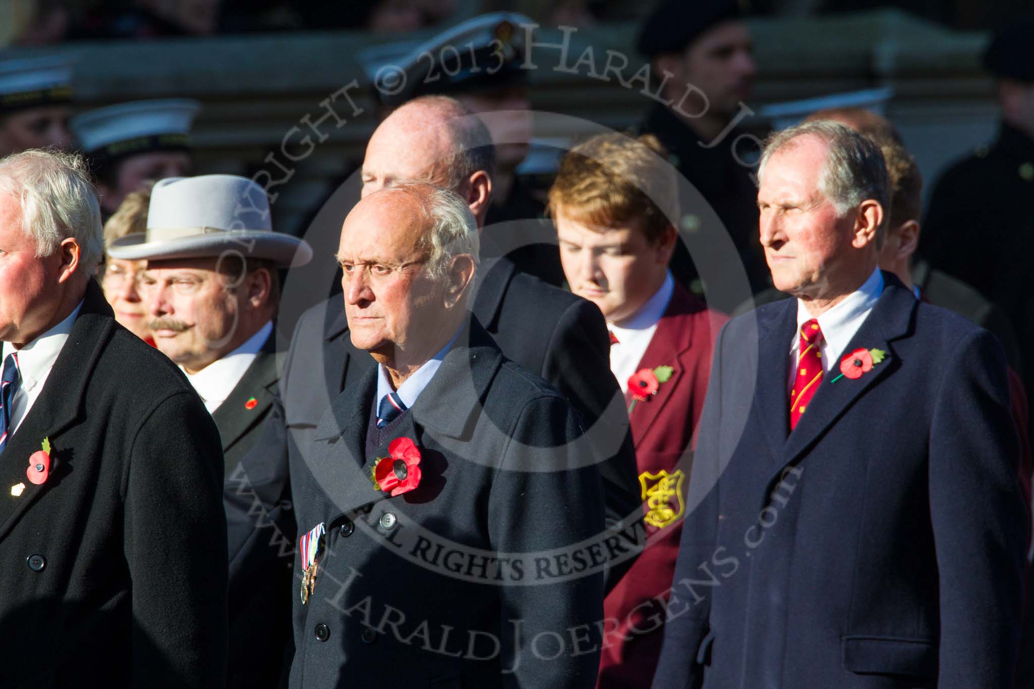 Remembrance Sunday at the Cenotaph in London 2014: Group M28 - HM Ships Glorious Ardent & ACASTA Association.
Press stand opposite the Foreign Office building, Whitehall, London SW1,
London,
Greater London,
United Kingdom,
on 09 November 2014 at 12:19, image #2219