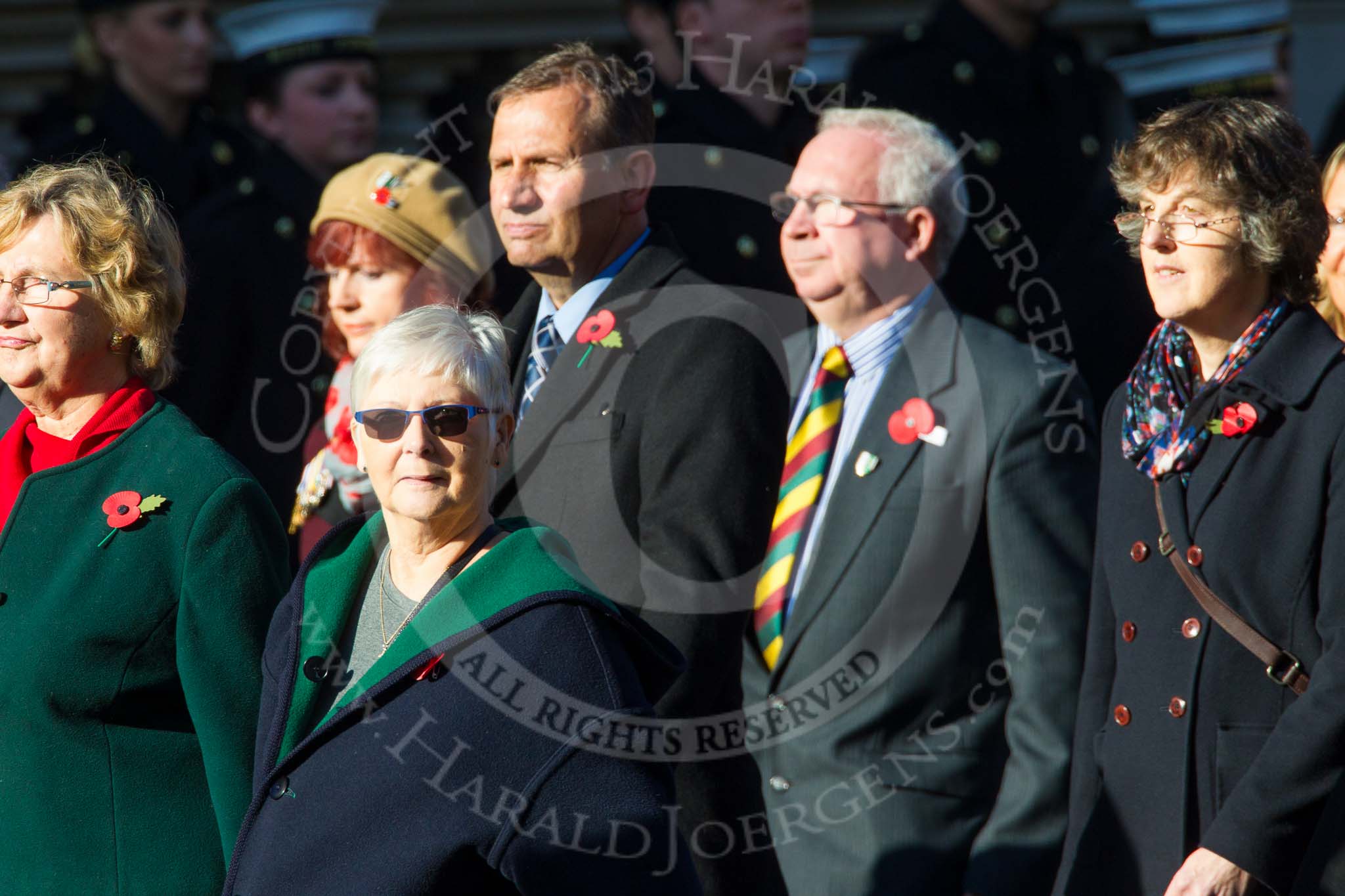Remembrance Sunday at the Cenotaph in London 2014: Group M31 - Malayan Volunteers Group.
Press stand opposite the Foreign Office building, Whitehall, London SW1,
London,
Greater London,
United Kingdom,
on 09 November 2014 at 12:19, image #2231