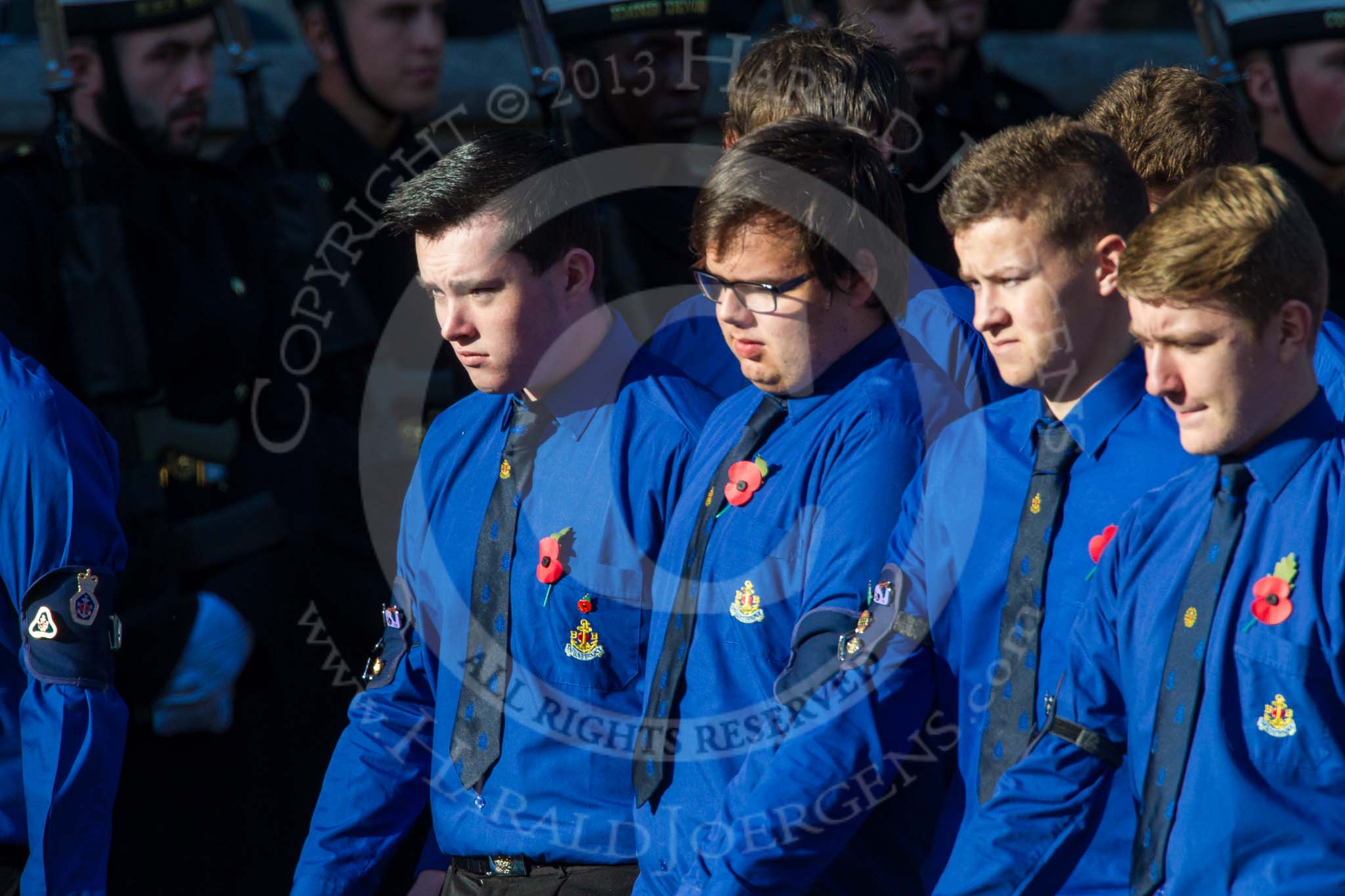 Remembrance Sunday at the Cenotaph in London 2014: Group M51 - Boys Brigade.
Press stand opposite the Foreign Office building, Whitehall, London SW1,
London,
Greater London,
United Kingdom,
on 09 November 2014 at 12:21, image #2324