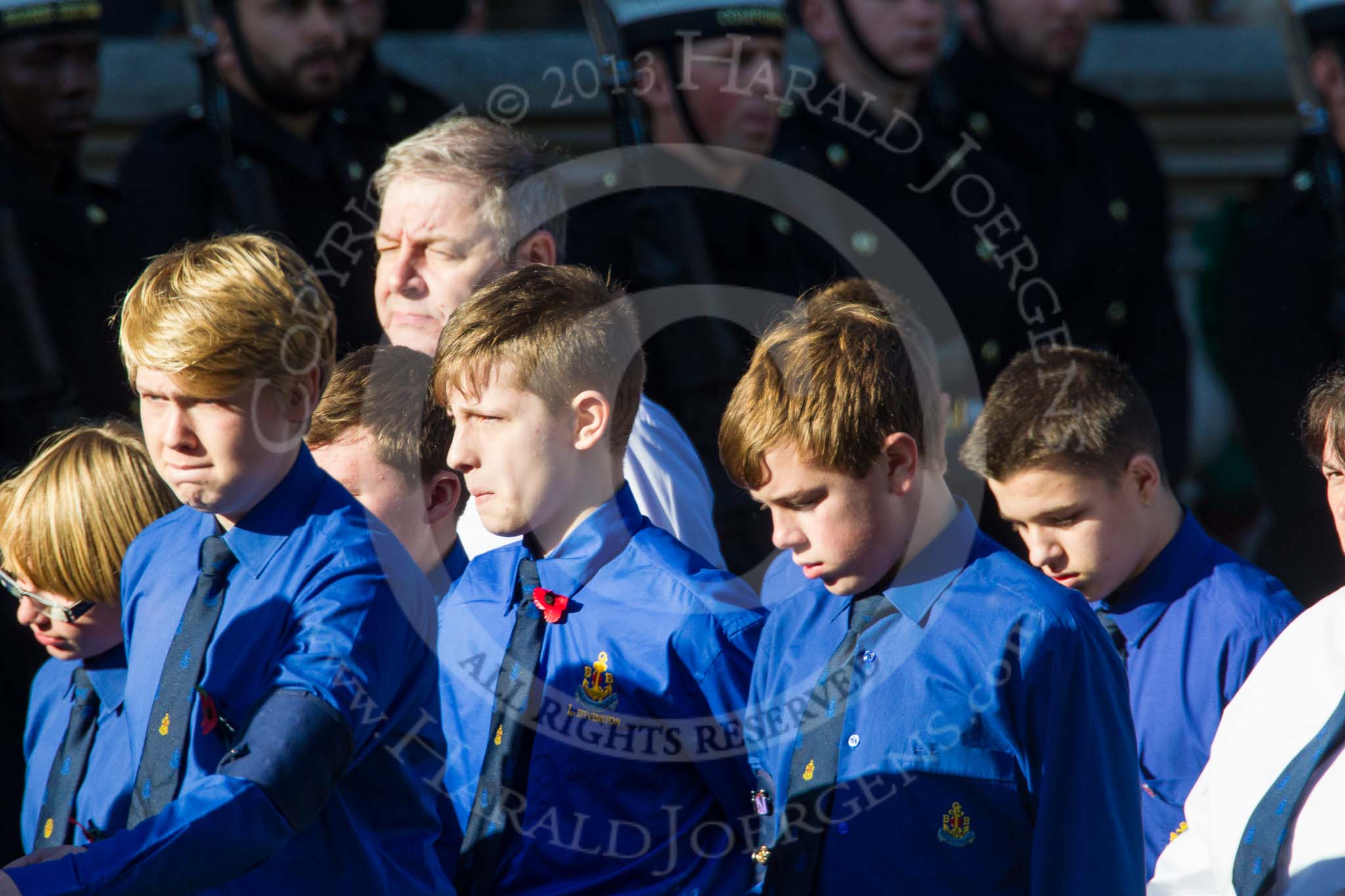 Remembrance Sunday at the Cenotaph in London 2014: Group M51 - Boys Brigade.
Press stand opposite the Foreign Office building, Whitehall, London SW1,
London,
Greater London,
United Kingdom,
on 09 November 2014 at 12:21, image #2327