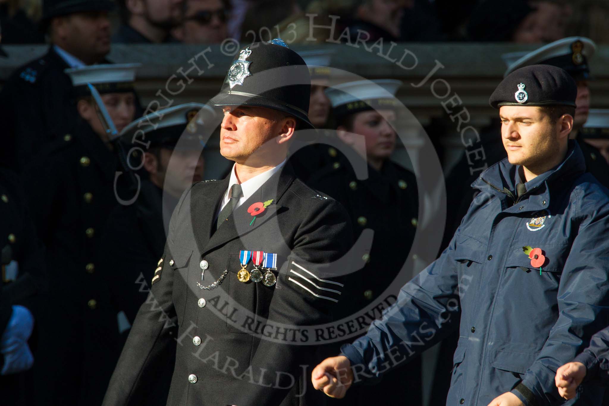Remembrance Sunday at the Cenotaph in London 2014: Group M54 - Metropolitan Police Volunteer Police Cadets.
Press stand opposite the Foreign Office building, Whitehall, London SW1,
London,
Greater London,
United Kingdom,
on 09 November 2014 at 12:22, image #2354