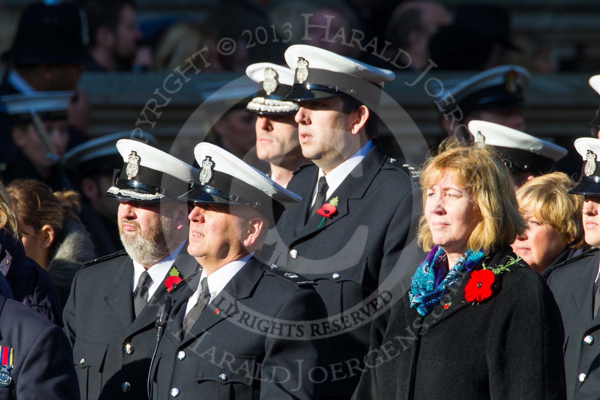 Remembrance Sunday at the Cenotaph in London 2014: Group M?? - HMRC.
Press stand opposite the Foreign Office building, Whitehall, London SW1,
London,
Greater London,
United Kingdom,
on 09 November 2014 at 12:22, image #2376