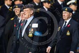 Remembrance Sunday at the Cenotaph in London 2014: Group C9 - RAF Habbaniya Association.
Press stand opposite the Foreign Office building, Whitehall, London SW1,
London,
Greater London,
United Kingdom,
on 09 November 2014 at 11:39, image #122