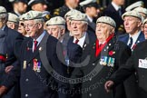 Remembrance Sunday at the Cenotaph in London 2014: Group C22 - Royal Air Force Police Association.
Press stand opposite the Foreign Office building, Whitehall, London SW1,
London,
Greater London,
United Kingdom,
on 09 November 2014 at 11:41, image #185