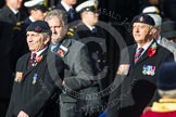 Remembrance Sunday at the Cenotaph in London 2014: Group C28 - The Royal Star & Garter Homes.
Press stand opposite the Foreign Office building, Whitehall, London SW1,
London,
Greater London,
United Kingdom,
on 09 November 2014 at 11:42, image #254