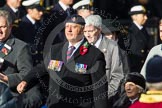 Remembrance Sunday at the Cenotaph in London 2014: Group C28 - The Royal Star & Garter Homes.
Press stand opposite the Foreign Office building, Whitehall, London SW1,
London,
Greater London,
United Kingdom,
on 09 November 2014 at 11:42, image #255