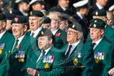 Remembrance Sunday at the Cenotaph in London 2014: Group D10 - Ulster Defence Regiment.
Press stand opposite the Foreign Office building, Whitehall, London SW1,
London,
Greater London,
United Kingdom,
on 09 November 2014 at 11:44, image #339