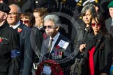 Remembrance Sunday at the Cenotaph in London 2014: Group D17 - St Helena Government UK.
Press stand opposite the Foreign Office building, Whitehall, London SW1,
London,
Greater London,
United Kingdom,
on 09 November 2014 at 11:45, image #379