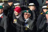 Remembrance Sunday at the Cenotaph in London 2014: Group D18 - Commando Veterans Association.
Press stand opposite the Foreign Office building, Whitehall, London SW1,
London,
Greater London,
United Kingdom,
on 09 November 2014 at 11:45, image #382