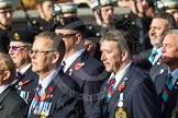 Remembrance Sunday at the Cenotaph in London 2014: Group D19 - South Atlantic Medal Association.
Press stand opposite the Foreign Office building, Whitehall, London SW1,
London,
Greater London,
United Kingdom,
on 09 November 2014 at 11:46, image #389