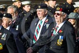 Remembrance Sunday at the Cenotaph in London 2014: Group D19 - South Atlantic Medal Association.
Press stand opposite the Foreign Office building, Whitehall, London SW1,
London,
Greater London,
United Kingdom,
on 09 November 2014 at 11:46, image #400
