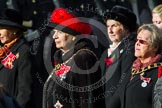 Remembrance Sunday at the Cenotaph in London 2014: Group D24 - War Widows Association.
Press stand opposite the Foreign Office building, Whitehall, London SW1,
London,
Greater London,
United Kingdom,
on 09 November 2014 at 11:47, image #434