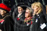 Remembrance Sunday at the Cenotaph in London 2014: Group D24 - War Widows Association.
Press stand opposite the Foreign Office building, Whitehall, London SW1,
London,
Greater London,
United Kingdom,
on 09 November 2014 at 11:47, image #435