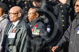 Remembrance Sunday at the Cenotaph in London 2014: Group D27 - West Indian Association of Service Personnel.
Press stand opposite the Foreign Office building, Whitehall, London SW1,
London,
Greater London,
United Kingdom,
on 09 November 2014 at 11:48, image #496