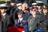 Remembrance Sunday at the Cenotaph in London 2014: Group E3 - Merchant Navy Association.
Press stand opposite the Foreign Office building, Whitehall, London SW1,
London,
Greater London,
United Kingdom,
on 09 November 2014 at 11:50, image #591