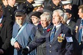 Remembrance Sunday at the Cenotaph in London 2014: Group E12 - Flower Class Corvette Association.
Press stand opposite the Foreign Office building, Whitehall, London SW1,
London,
Greater London,
United Kingdom,
on 09 November 2014 at 11:51, image #674