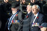 Remembrance Sunday at the Cenotaph in London 2014: Group E26 - Royal Fleet Auxiliary Association.
Press stand opposite the Foreign Office building, Whitehall, London SW1,
London,
Greater London,
United Kingdom,
on 09 November 2014 at 11:53, image #786