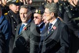 Remembrance Sunday at the Cenotaph in London 2014: Group E27 - Royal Naval Communications Association.
Press stand opposite the Foreign Office building, Whitehall, London SW1,
London,
Greater London,
United Kingdom,
on 09 November 2014 at 11:53, image #792