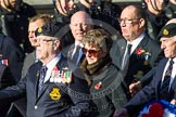 Remembrance Sunday at the Cenotaph in London 2014: Group E33 - Submariners Association.
Press stand opposite the Foreign Office building, Whitehall, London SW1,
London,
Greater London,
United Kingdom,
on 09 November 2014 at 11:54, image #826