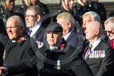 Remembrance Sunday at the Cenotaph in London 2014: Group E37 -Aircraft Handlers Association.
Press stand opposite the Foreign Office building, Whitehall, London SW1,
London,
Greater London,
United Kingdom,
on 09 November 2014 at 11:54, image #848