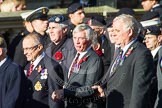 Remembrance Sunday at the Cenotaph in London 2014: ??? Please let me know which group this is! ???.
Press stand opposite the Foreign Office building, Whitehall, London SW1,
London,
Greater London,
United Kingdom,
on 09 November 2014 at 11:55, image #888