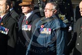 Remembrance Sunday at the Cenotaph in London 2014: Group F6 - Queen's Bodyguard of The Yeoman of The Guard.
Press stand opposite the Foreign Office building, Whitehall, London SW1,
London,
Greater London,
United Kingdom,
on 09 November 2014 at 11:57, image #971