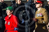 Remembrance Sunday at the Cenotaph in London 2014: Group F10 - Black and White Club.
Press stand opposite the Foreign Office building, Whitehall, London SW1,
London,
Greater London,
United Kingdom,
on 09 November 2014 at 11:57, image #980