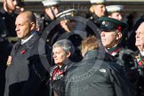 Remembrance Sunday at the Cenotaph in London 2014: Group F14 - National Malaya & Borneo Veterans Association.
Press stand opposite the Foreign Office building, Whitehall, London SW1,
London,
Greater London,
United Kingdom,
on 09 November 2014 at 11:57, image #1012