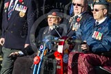 Remembrance Sunday at the Cenotaph in London 2014: Group F15 - National Gulf Veterans & Families Association.
Press stand opposite the Foreign Office building, Whitehall, London SW1,
London,
Greater London,
United Kingdom,
on 09 November 2014 at 11:58, image #1030