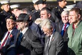 Remembrance Sunday at the Cenotaph in London 2014: Group F15 - National Gulf Veterans & Families Association.
Press stand opposite the Foreign Office building, Whitehall, London SW1,
London,
Greater London,
United Kingdom,
on 09 November 2014 at 11:58, image #1043