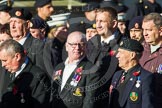 Remembrance Sunday at the Cenotaph in London 2014: Group F15 - National Gulf Veterans & Families Association.
Press stand opposite the Foreign Office building, Whitehall, London SW1,
London,
Greater London,
United Kingdom,
on 09 November 2014 at 11:58, image #1046