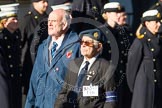 Remembrance Sunday at the Cenotaph in London 2014: Group F16 - Fellowship of the Services.
Press stand opposite the Foreign Office building, Whitehall, London SW1,
London,
Greater London,
United Kingdom,
on 09 November 2014 at 11:58, image #1052