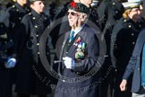 Remembrance Sunday at the Cenotaph in London 2014: Group F16 - Fellowship of the Services.
Press stand opposite the Foreign Office building, Whitehall, London SW1,
London,
Greater London,
United Kingdom,
on 09 November 2014 at 11:58, image #1053