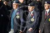 Remembrance Sunday at the Cenotaph in London 2014: Group F17 - Suez Veterans Association.
Press stand opposite the Foreign Office building, Whitehall, London SW1,
London,
Greater London,
United Kingdom,
on 09 November 2014 at 11:58, image #1056
