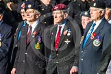Remembrance Sunday at the Cenotaph in London 2014: Group F17 - Suez Veterans Association.
Press stand opposite the Foreign Office building, Whitehall, London SW1,
London,
Greater London,
United Kingdom,
on 09 November 2014 at 11:58, image #1058