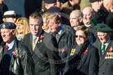 Remembrance Sunday at the Cenotaph in London 2014: Group F18 - Aden Veterans Association.
Press stand opposite the Foreign Office building, Whitehall, London SW1,
London,
Greater London,
United Kingdom,
on 09 November 2014 at 11:59, image #1084