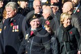 Remembrance Sunday at the Cenotaph in London 2014: Group F20 - Showmens' Guild of Great Britain.
Press stand opposite the Foreign Office building, Whitehall, London SW1,
London,
Greater London,
United Kingdom,
on 09 November 2014 at 11:59, image #1107