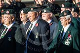 Remembrance Sunday at the Cenotaph in London 2014: Group A9 - Royal Green Jackets Association.
Press stand opposite the Foreign Office building, Whitehall, London SW1,
London,
Greater London,
United Kingdom,
on 09 November 2014 at 12:01, image #1181