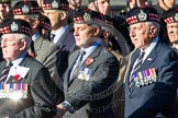 Remembrance Sunday at the Cenotaph in London 2014: Group A12 - King's Own Scottish Borderers.
Press stand opposite the Foreign Office building, Whitehall, London SW1,
London,
Greater London,
United Kingdom,
on 09 November 2014 at 12:02, image #1257